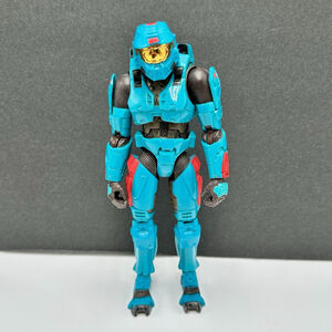 HALO 2 Teal Cyan Spartan Action Figure 8” Joyride Studios HTF No Accessories